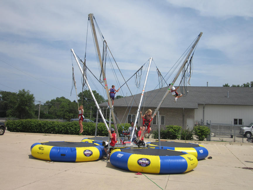Euro Bungee Trampoline Rental Chicago IL, Euro Bungy Jumping Rental